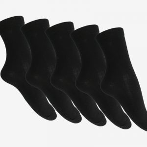 Női normál szárú zokni fekete 5pár