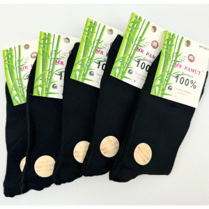 Női Bamboo Pamut Zokni Fekete 30 Pár