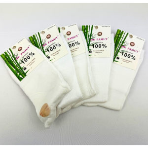 Női Bamboo Pamut Zokni Féher 30 Pár