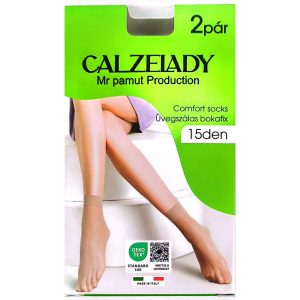 CALZELADY Női üvegszálas bokafix 15Den