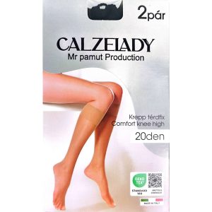 CALZELADY Női krepp térdfix 20Den