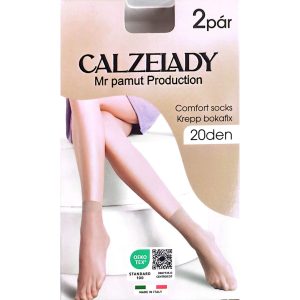 CALZELADY Női krepp bokafix 20Den